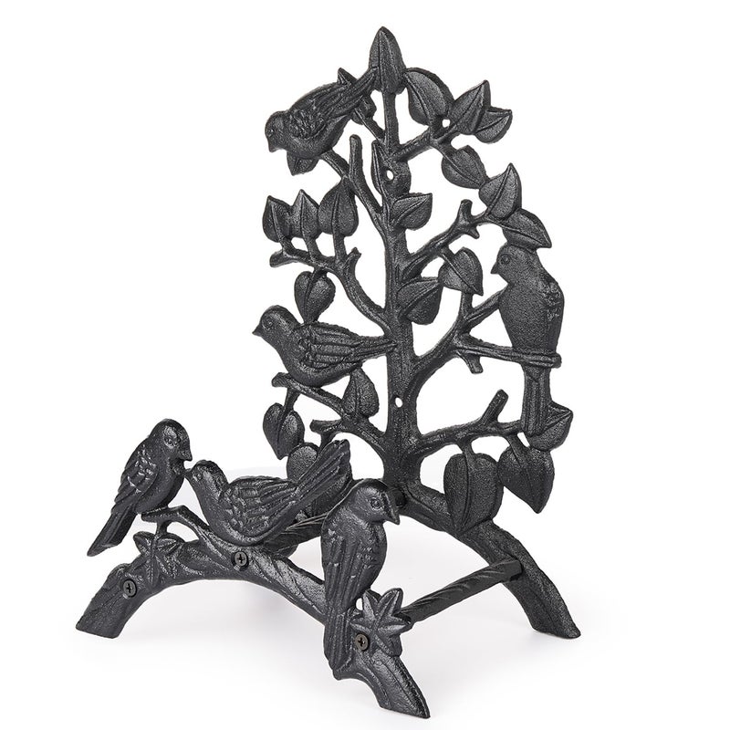 Sungmor Heavy Duty Cast Iron Garden Hose Holder - Wall Mounted Water Hanger - Retro Style Decorative Rack Reel - 50FT 75FT 100FT Bulter Storage - Indoor Outdoor Metal Stand - Image 1